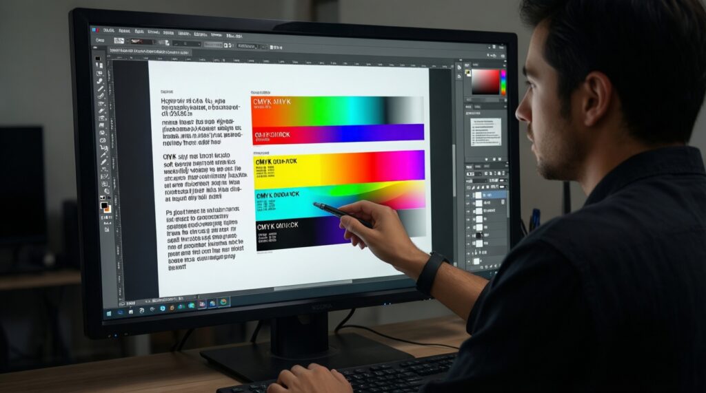 Цвет в графическом дизайне: системы (RGB/CMYK/Lab), контраст, гармонии и частые ошибки - иллюстрация